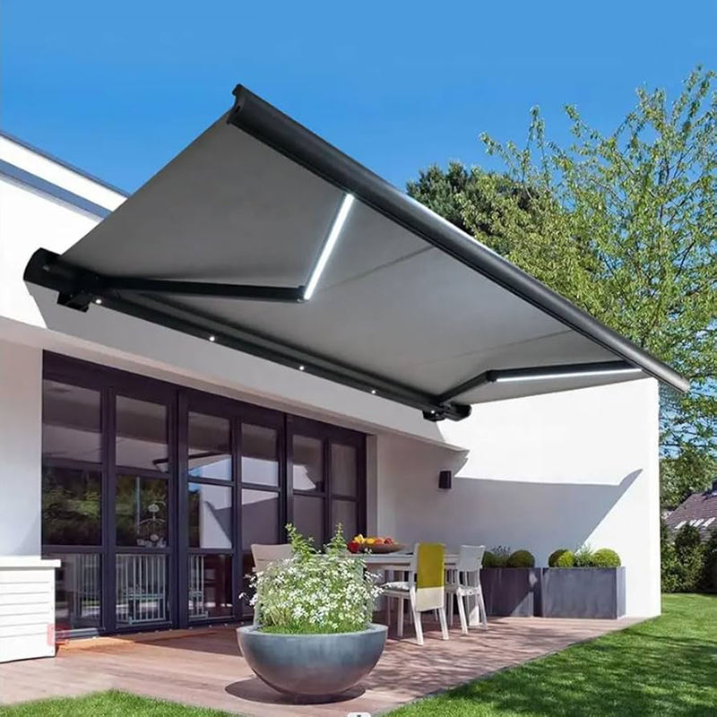 Aluminum Pivot Arm Roller Awning PVDF Coated Mo